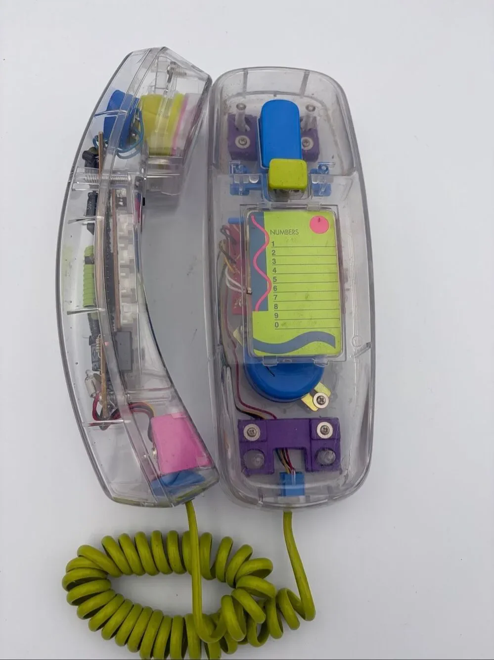 VINTAGE CONAIR SW205 CLEAR NEON BRIGHTS LANDLINE HOME TELEPHONE
